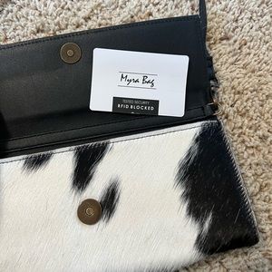 Myra cowhide purse